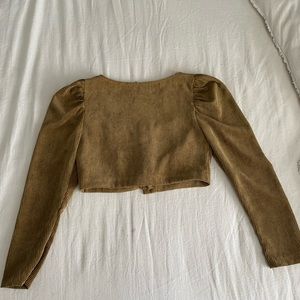 Cropped Zara long sleeved top